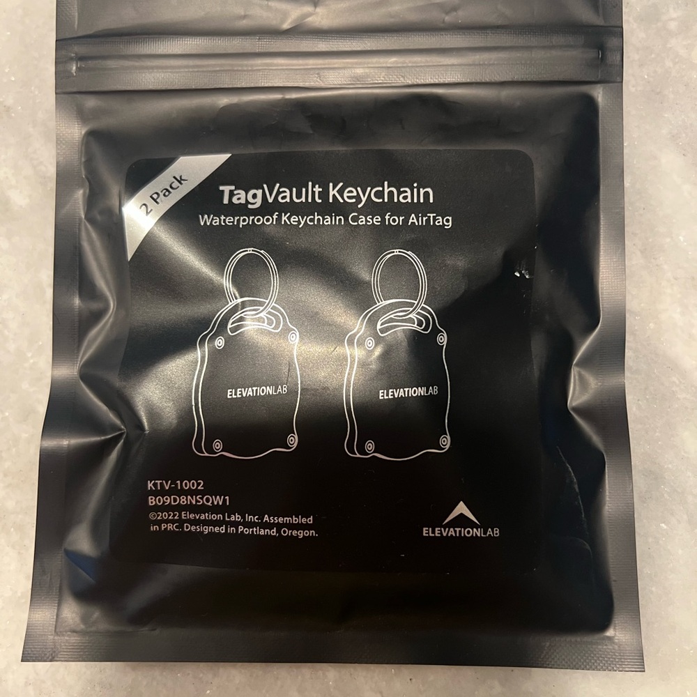 TagVault Keychain - Black